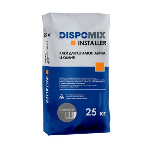 Клей плиточный Dispomix Installer MX300 C2E S1 эластичный для керамогранита и камня, 25 кг 