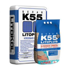 LitoPlus K55 - белый клей для мозаики и плитки