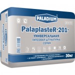 Гипсовая серая штукатурка с микрофиброй Paladium PalaPlaster-201 (Серая), 30 кг