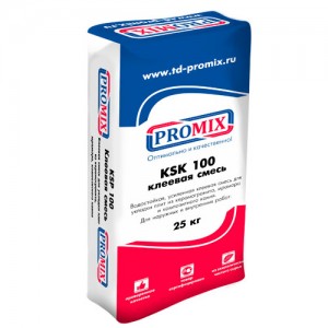 Promix KSK-100 (Промикс) - усиленный клей для керамогранита